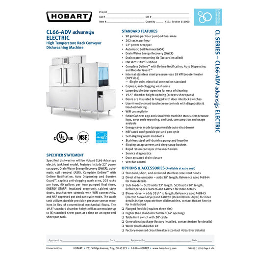 Spec Sheet