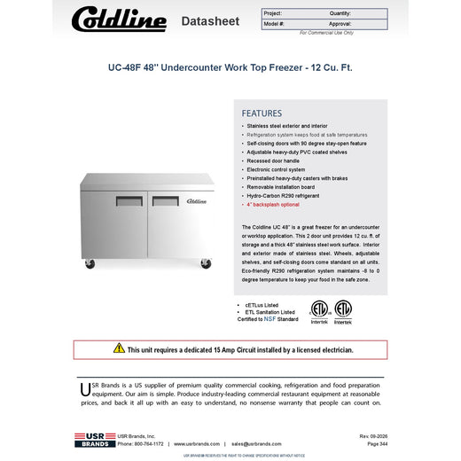 Spec Sheet