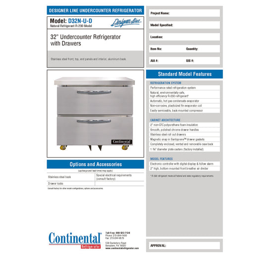 Spec Sheet