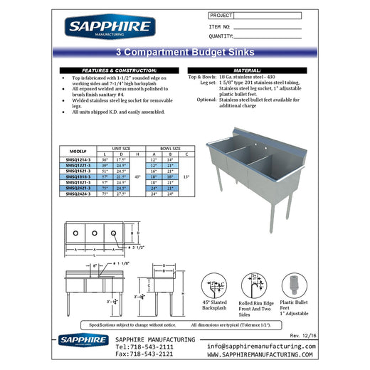 Spec Sheet