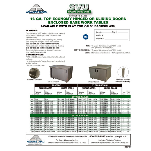 spec sheet