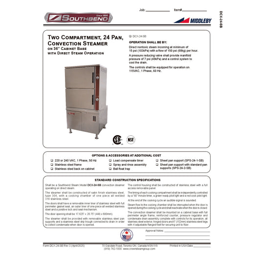 Spec Sheet