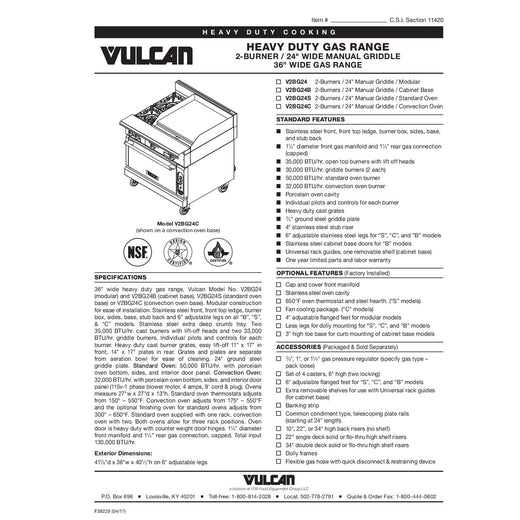 Spec Sheet