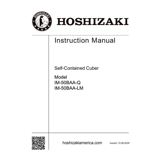 Hoshizaki IM-50BAA-Q Instruction Manual