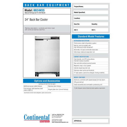 Spec Sheet