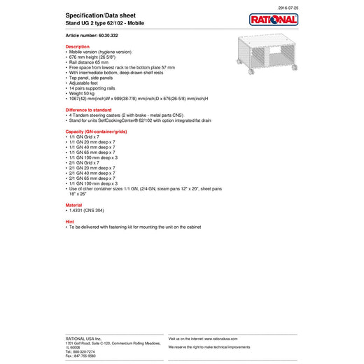 Spec Sheet