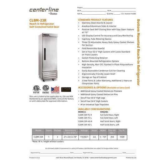 Spec Sheet