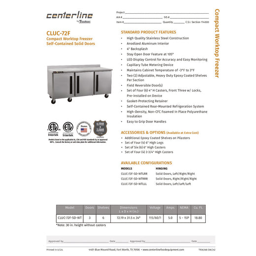 Spec Sheet