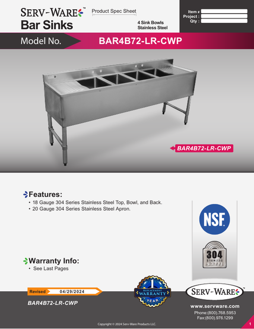 Spec Sheet