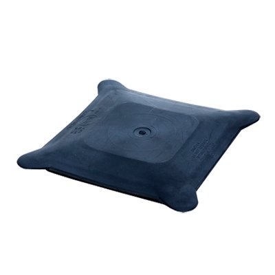 Blendtec 40-210-02-SRV soft flat blender lid, dark blue, angle view