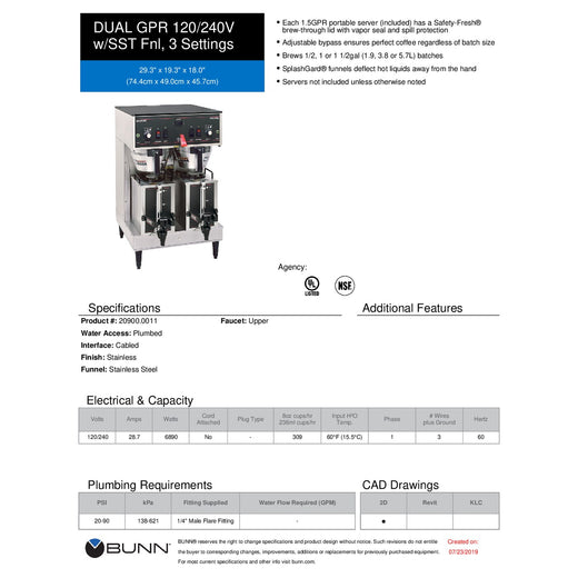Spec Sheet