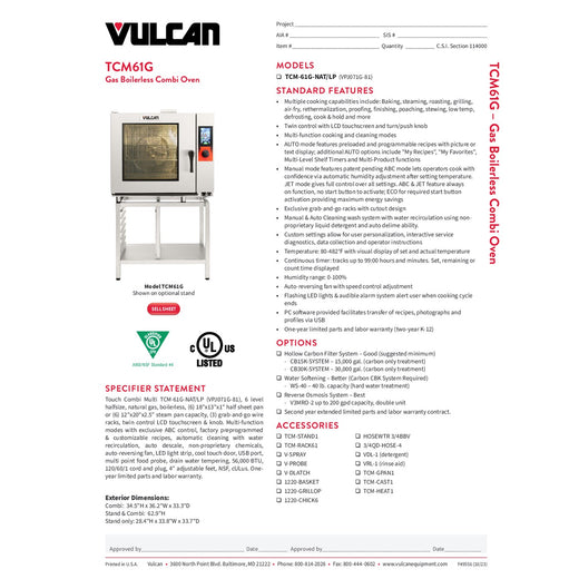 Spec Sheet