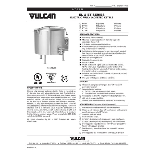 Spec Sheet