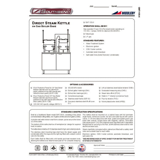Spec Sheet