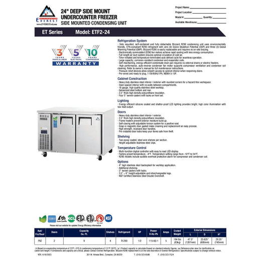Spec Sheet