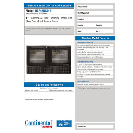 Spec Sheet