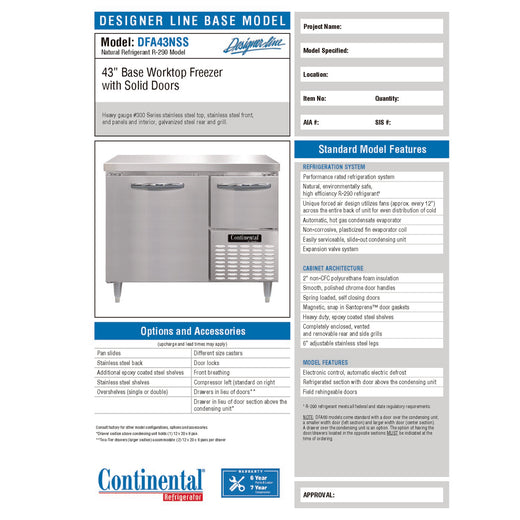 Spec Sheet