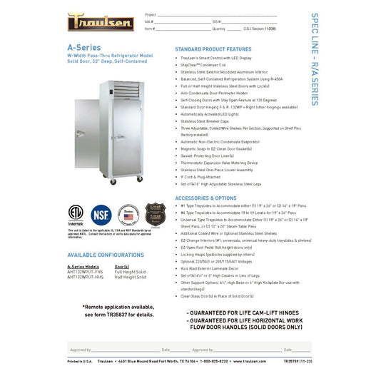 Spec Sheet