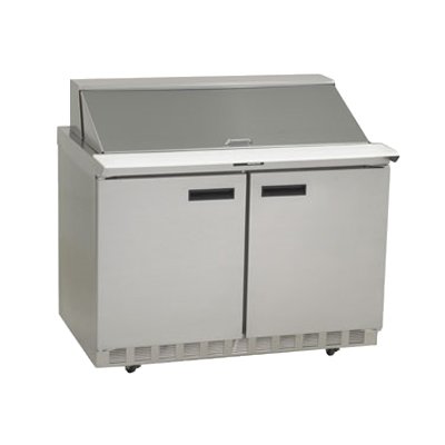 Delfield 4448NP-18M 48.13-Inch Sandwich & Salad Prep Table — 18 Pans, 2 doors