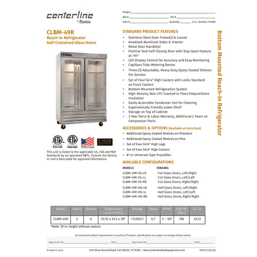 Spec Sheet
