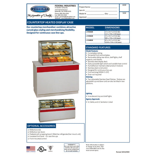CH3628 Spec Sheet