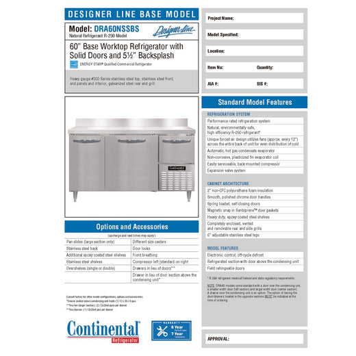 Spec Sheet