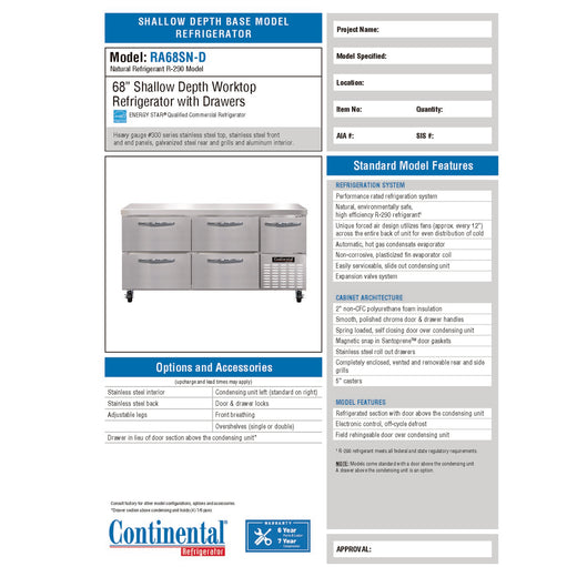 Spec Sheet