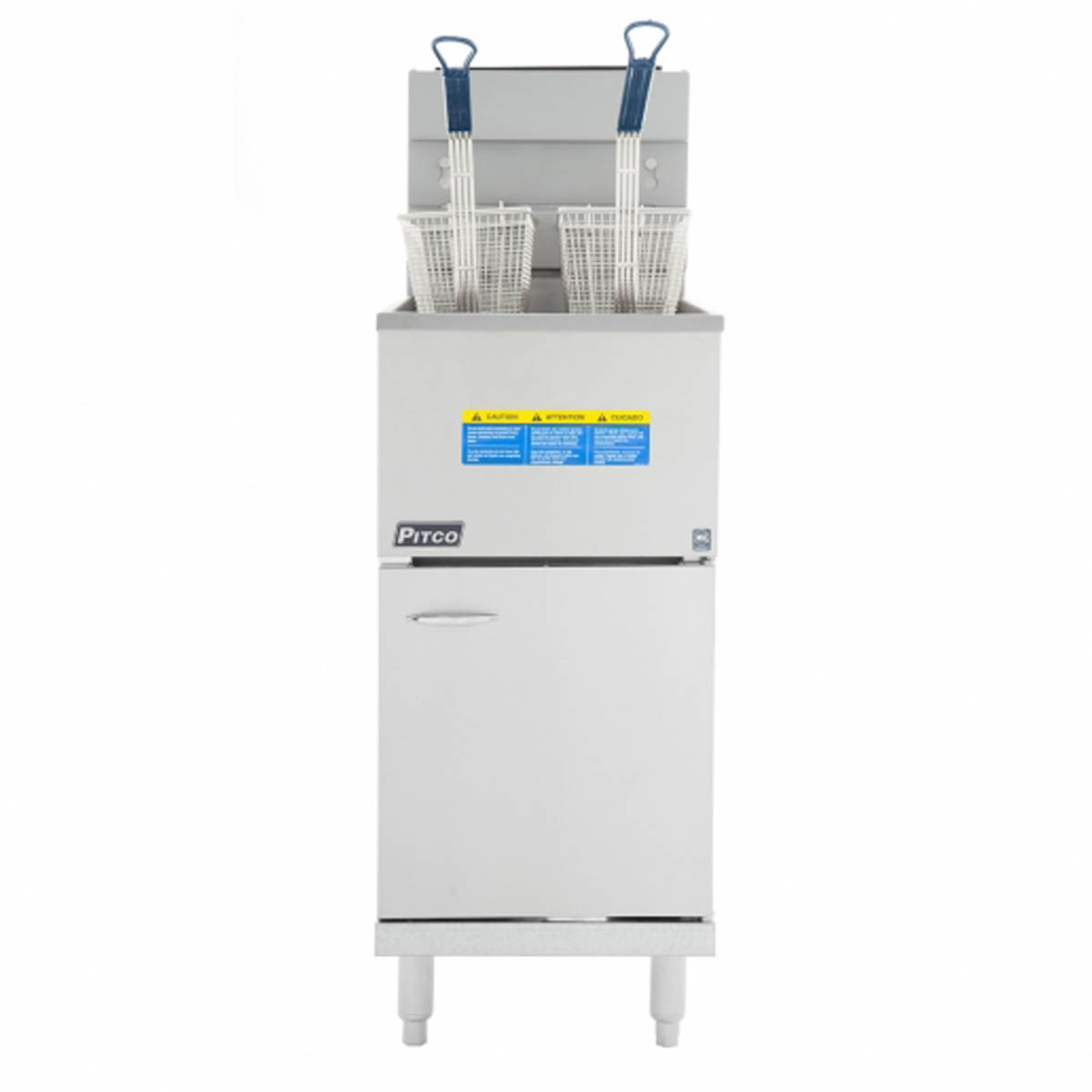 Pitco 45C+S 42 - 50-lb Commercial Gas Fryer — Millivolt Controls