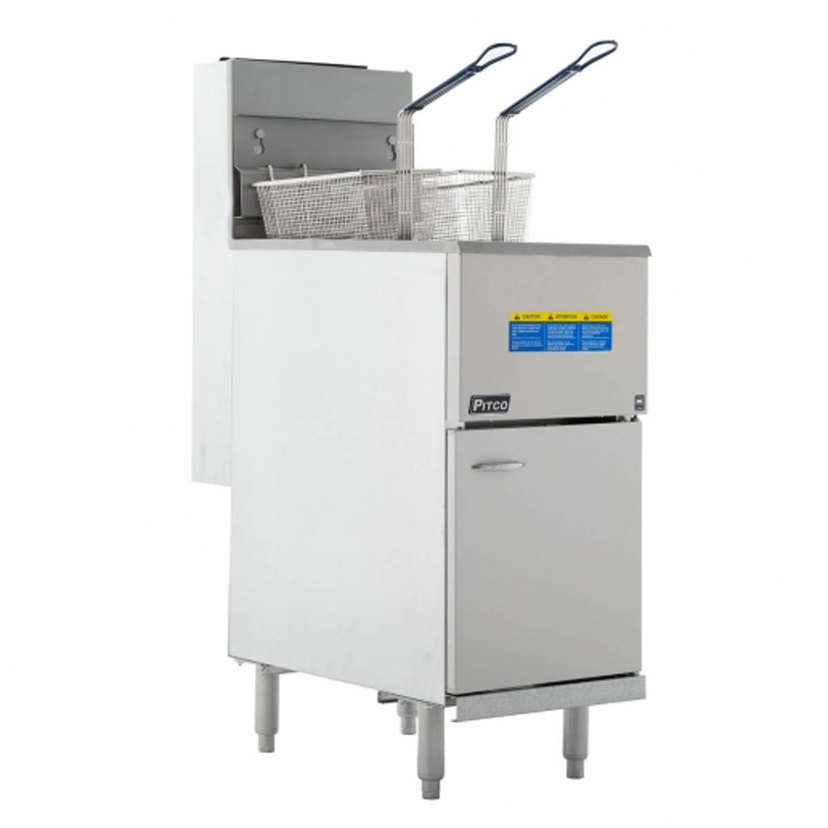 Pitco 45C+S 42 - 50-lb Commercial Gas Fryer — Millivolt Controls