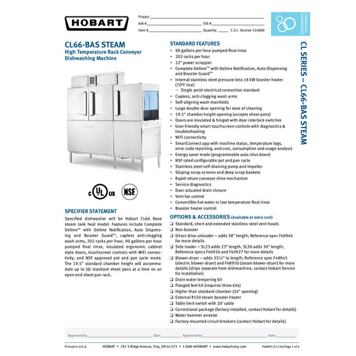 Steam Spec Sheet
