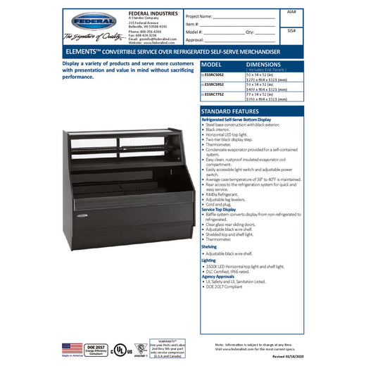 ESSRC5952 Spec Sheet