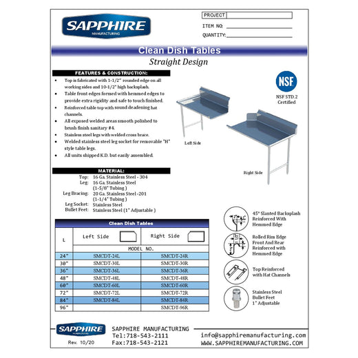 Spec Sheet
