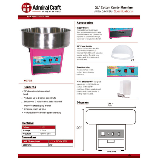 COT-21 Spec Sheet