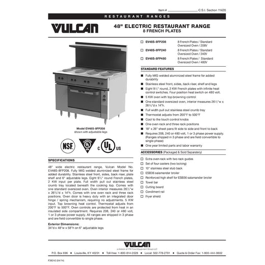 Spec Sheet