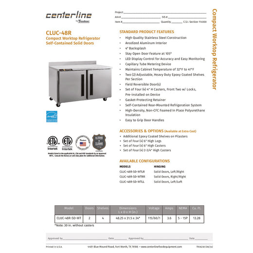Spec Sheet
