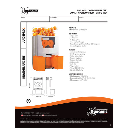 Spec Sheet