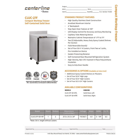 Spec Sheet