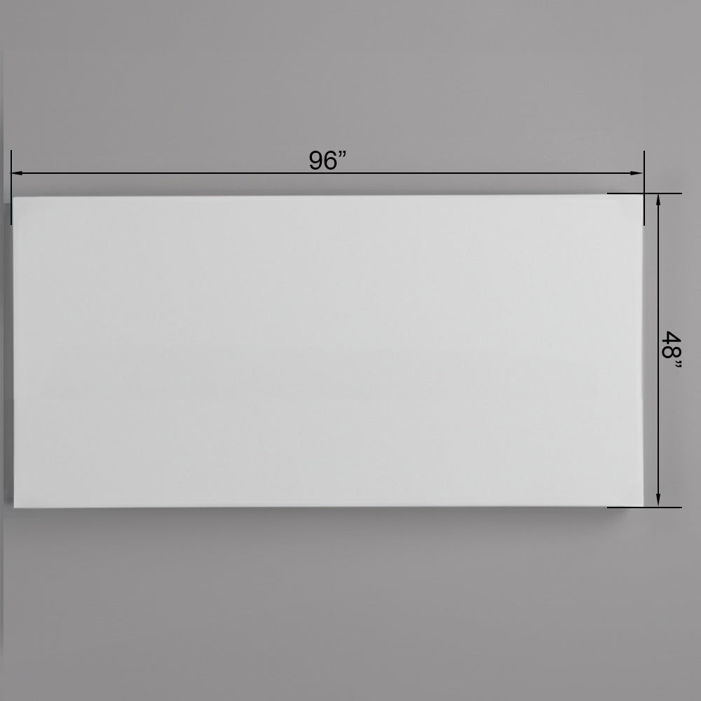 Prepline 48" x 96" x 1/2" White Polyethylene Cutting Board