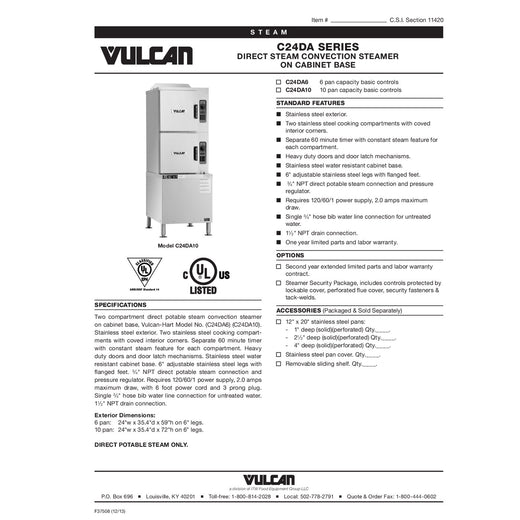 Spec Sheet