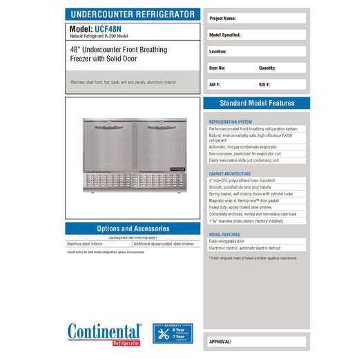 Spec Sheet
