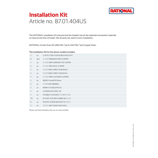 Installation Kit 404