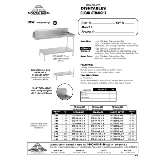 Spec Sheet