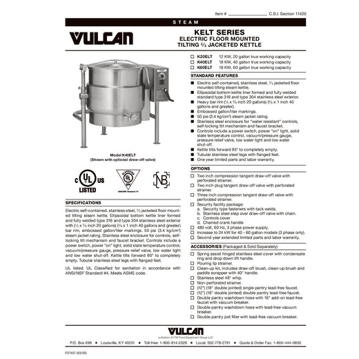 Spec Sheet