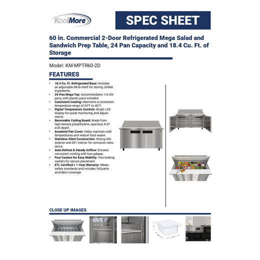 Spec Sheet