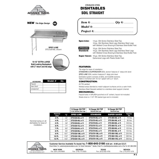 Spec Sheet