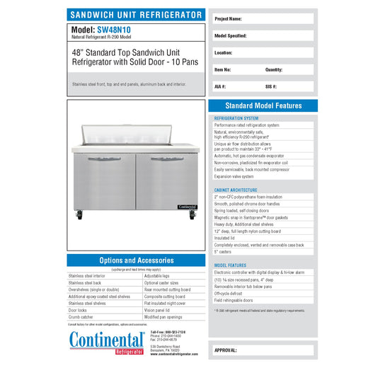 Spec Sheet