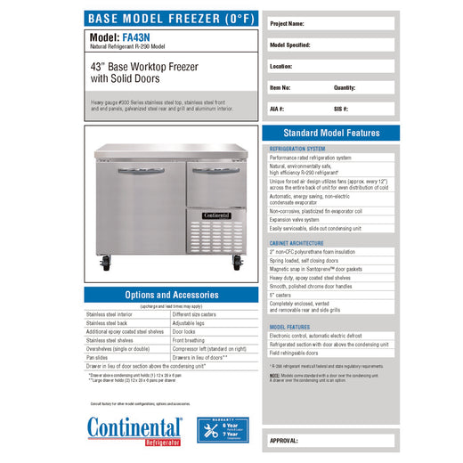 Spec Sheet