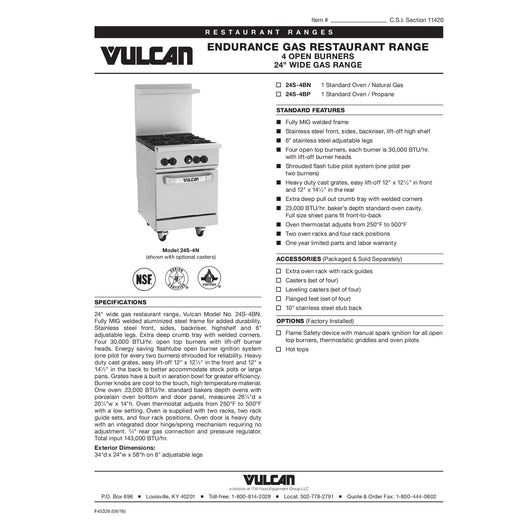 Spec Sheet