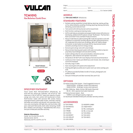 Spec Sheet