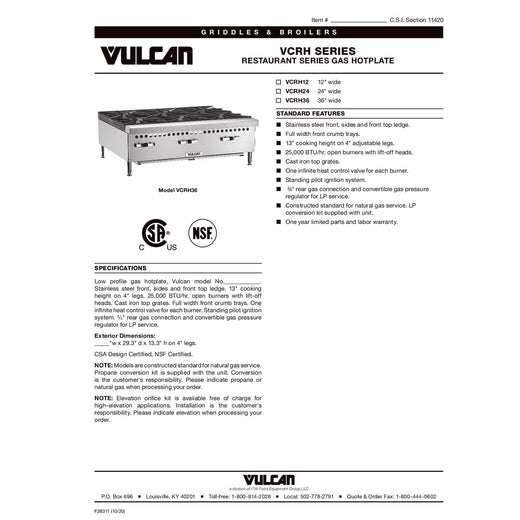 Spec Sheet